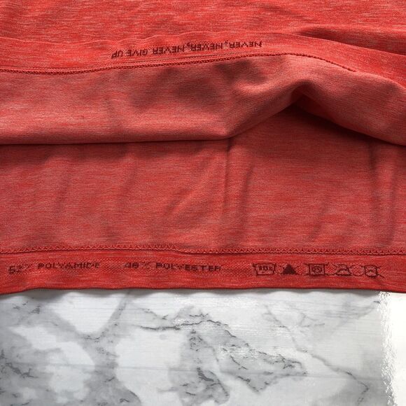 RHONE Men XL Short Sleeve Performance T Shirt Athletic Workout Neon Red Orange - Picture 11 of 12